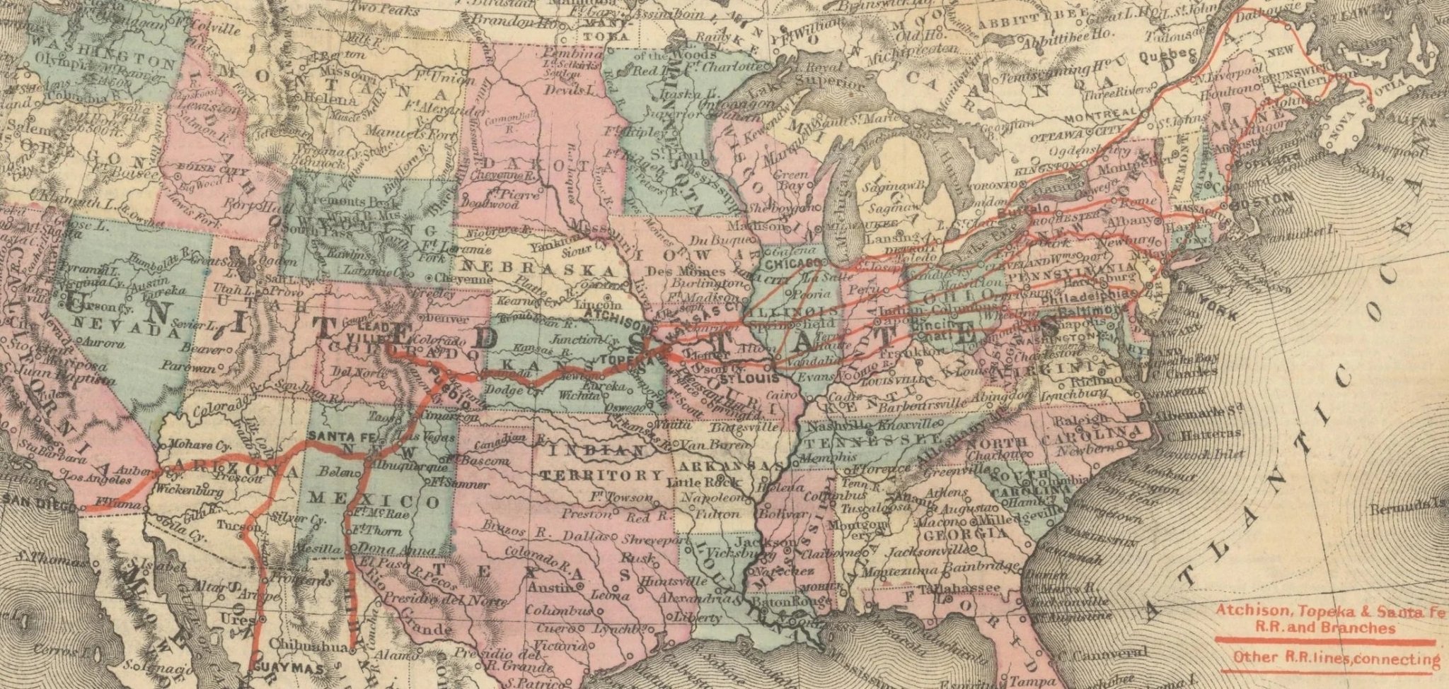 Fascinating Railway Maps of the 19th Century - The Great Republic