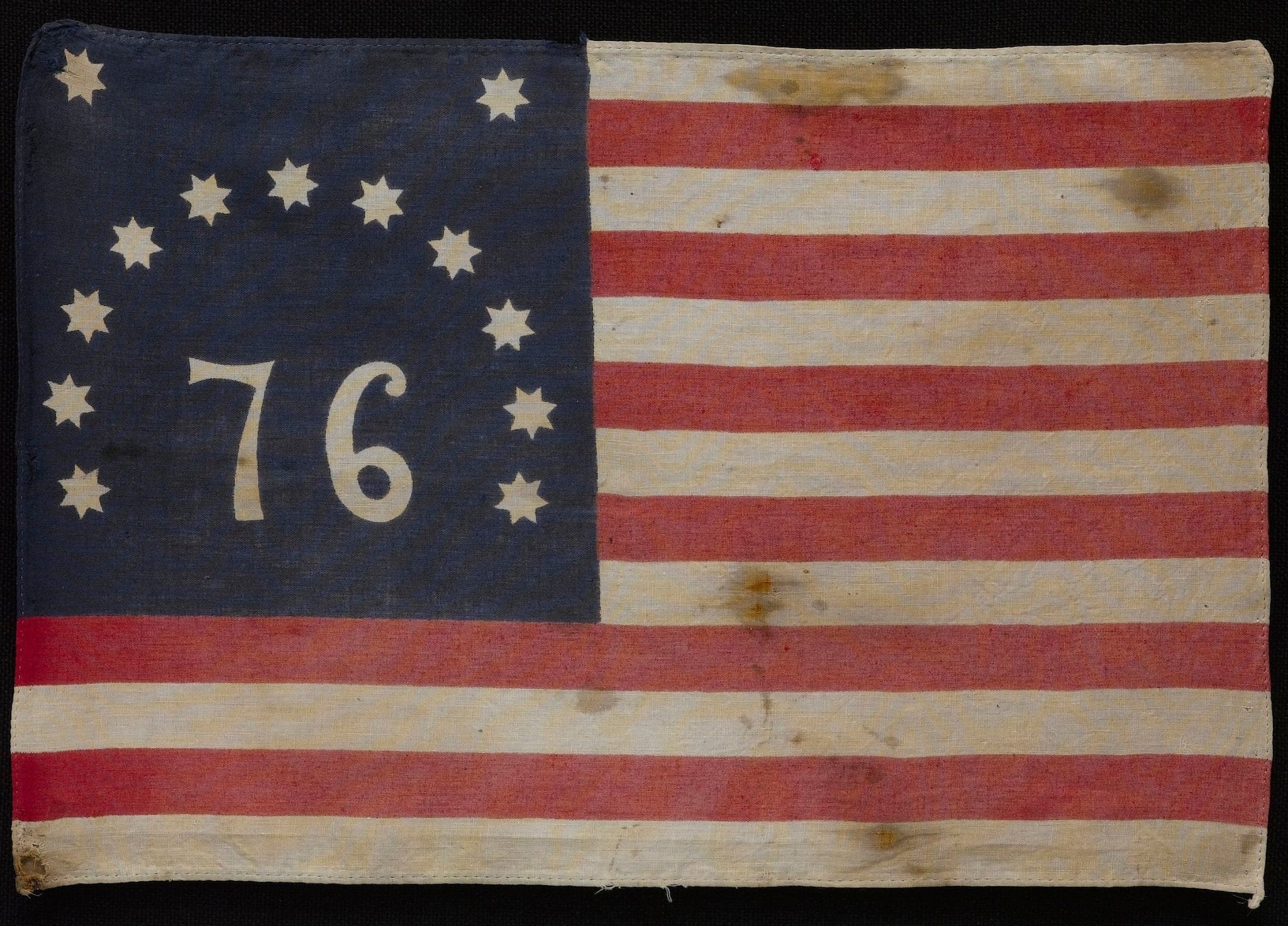 13 - Star Bennington "76" Parade Flag, 20th Early Century - The Great Republic