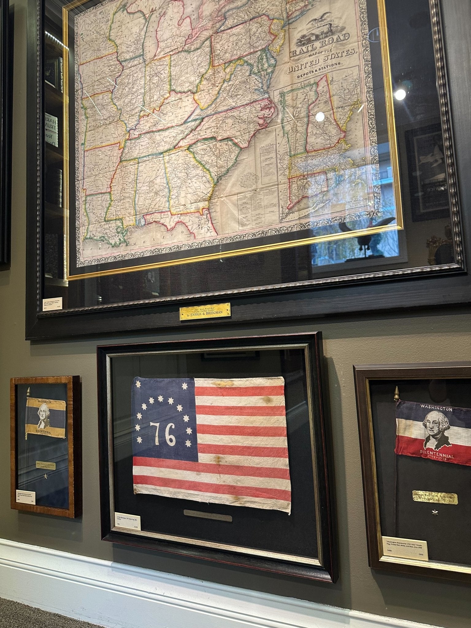 13 - Star Bennington "76" Parade Flag, 20th Early Century - The Great Republic