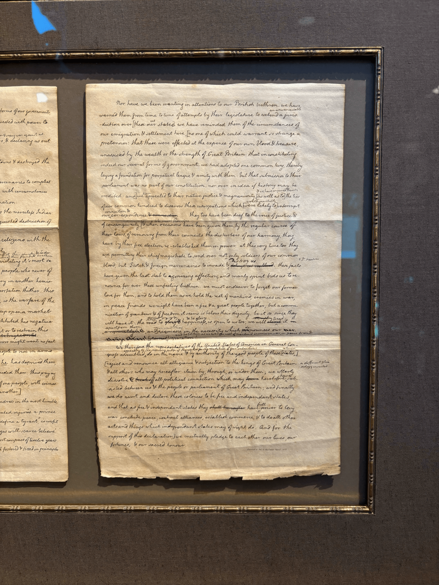 1829 "Declaration of Independence" Draft, Engraved by Charles Toppan - The Great Republic