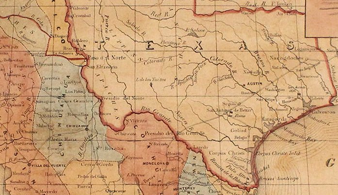 1847 "Map of Mexico, Including Yucatan & Upper California..." by Samuel Augustus Mitchell - The Great Republic