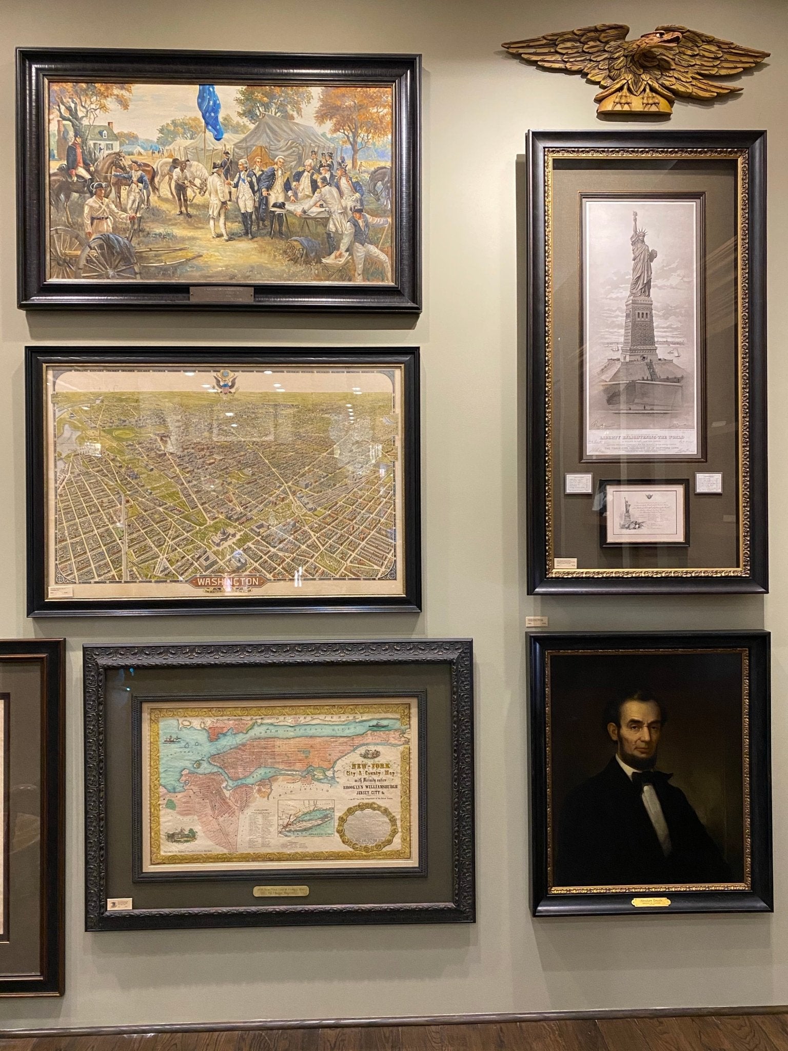 1855 "New York City & County Map with Vicinity entire Brooklyn Wiliamsburgh Jersey City" Charles Magnus - The Great Republic