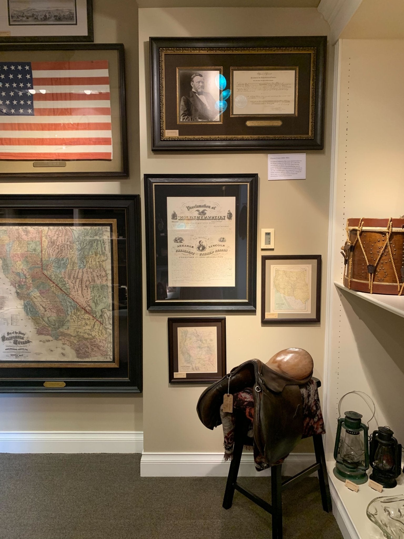 1864 Engraving of President Lincoln's "Proclamation of Emancipation" by Charles Shober, Second Issue - The Great Republic