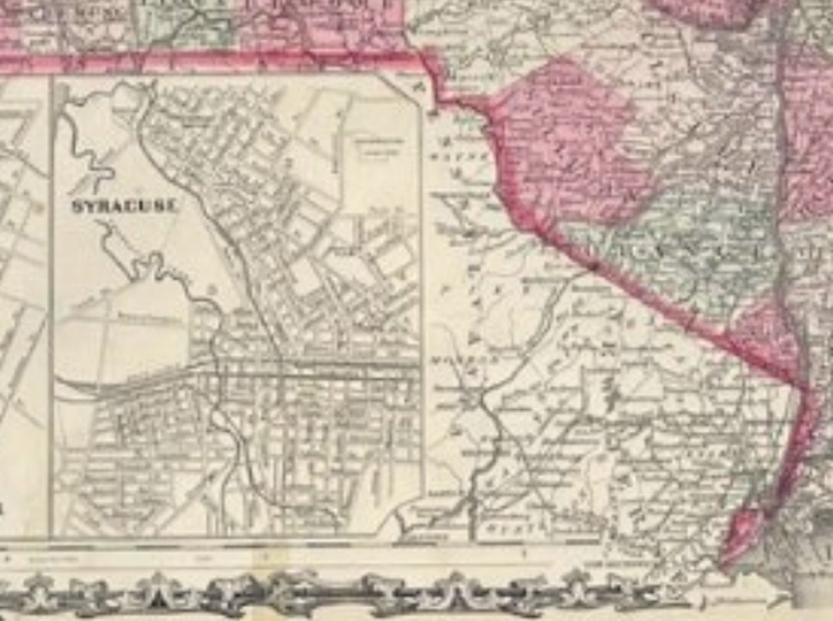 1865 "Johnson's New York" Map by Johnson and Ward - The Great Republic