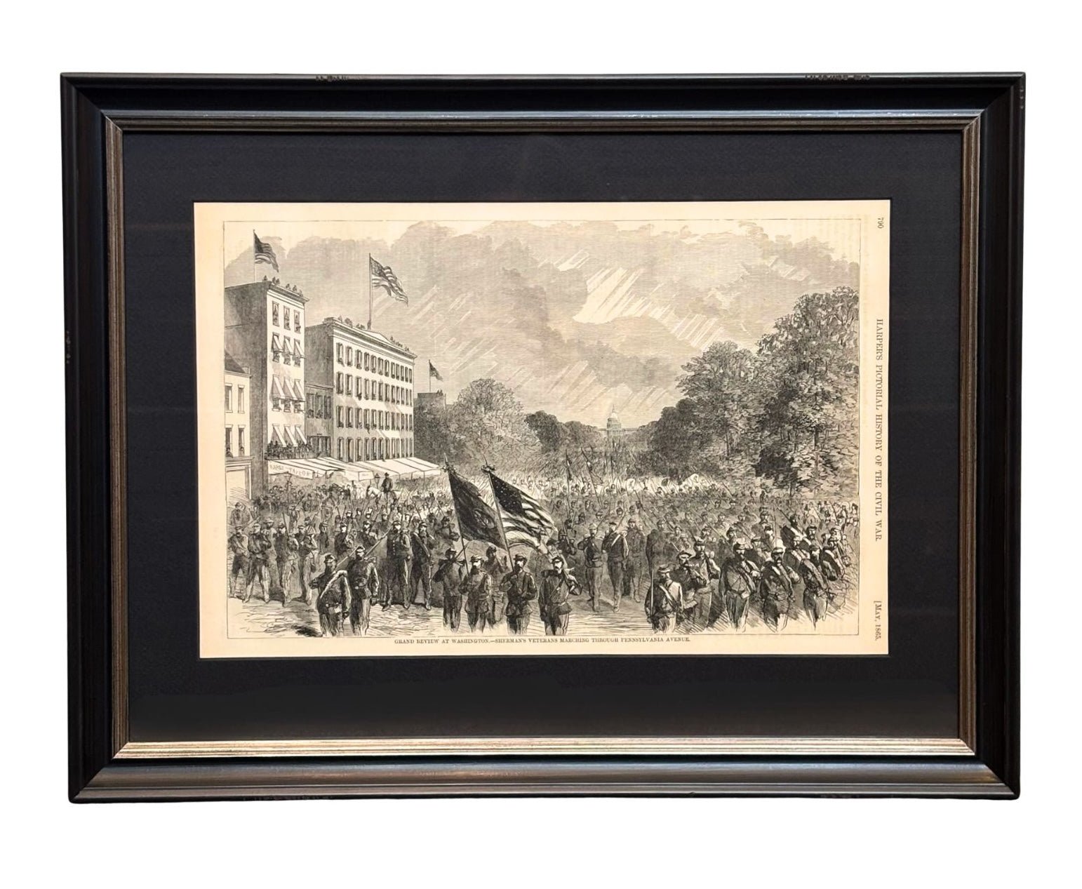 1868 "Grand Review at Washington. - Sherman's Veterans Marching Through Pennsylvania Avenue." - The Great Republic