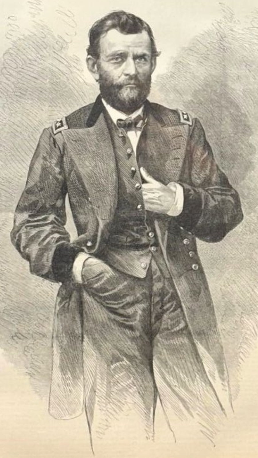 1868 "Ulysses S. Grant" Wood Engraving, Published by McDonnell Bros. - The Great Republic