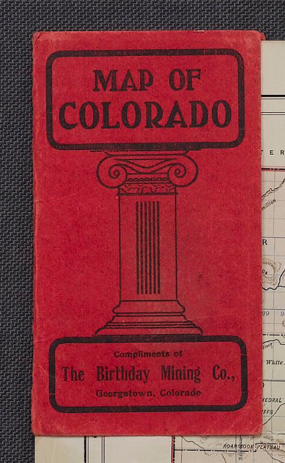 1902 "Map of Colorado" by The Kenyon Company - The Great Republic