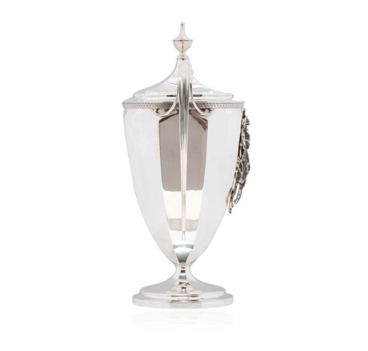 1911 Tiffany & Co. Diamond - Encrusted Sterling Silver Polo Trophy - The Great Republic