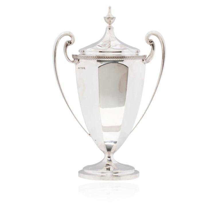 1911 Tiffany & Co. Diamond - Encrusted Sterling Silver Polo Trophy - The Great Republic