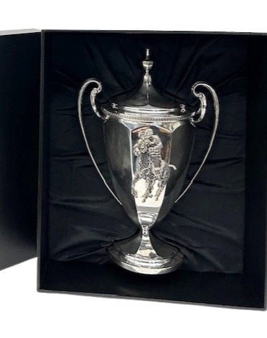 1911 Tiffany & Co. Diamond - Encrusted Sterling Silver Polo Trophy - The Great Republic