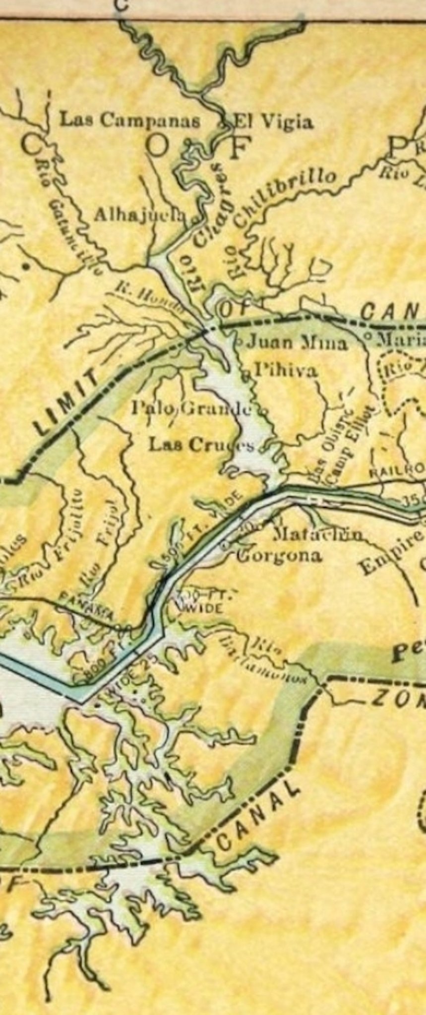 1936 "Panama Canal and Canal Zone" Map, Engraved by L.L. Poates - The Great Republic