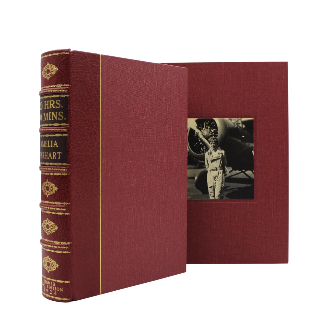 20 hrs. 40 mins. Our Flight in the Friendship, Signed by Amelia Earhart, First Trade Edition, 1928 - The Great Republic