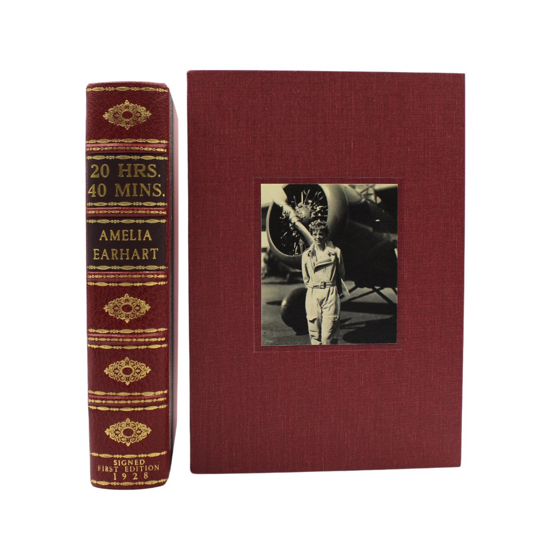 20 hrs. 40 mins. Our Flight in the Friendship, Signed by Amelia Earhart, First Trade Edition, 1928 - The Great Republic