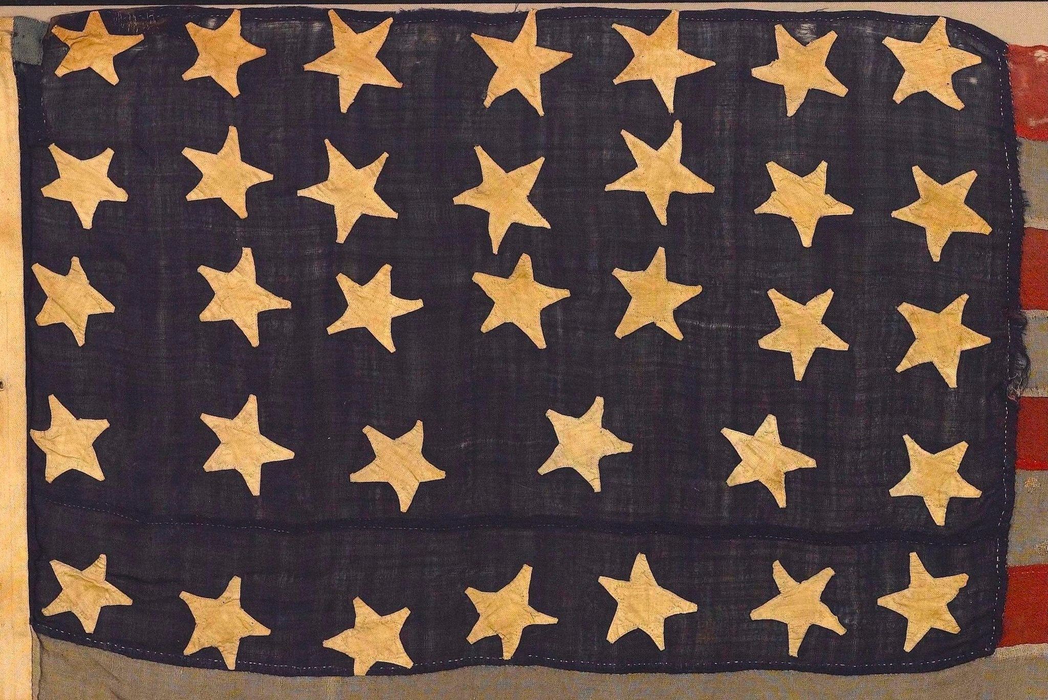 34 - Star American Flag, Commemorating Kansas Statehood, 1861 - The Great Republic