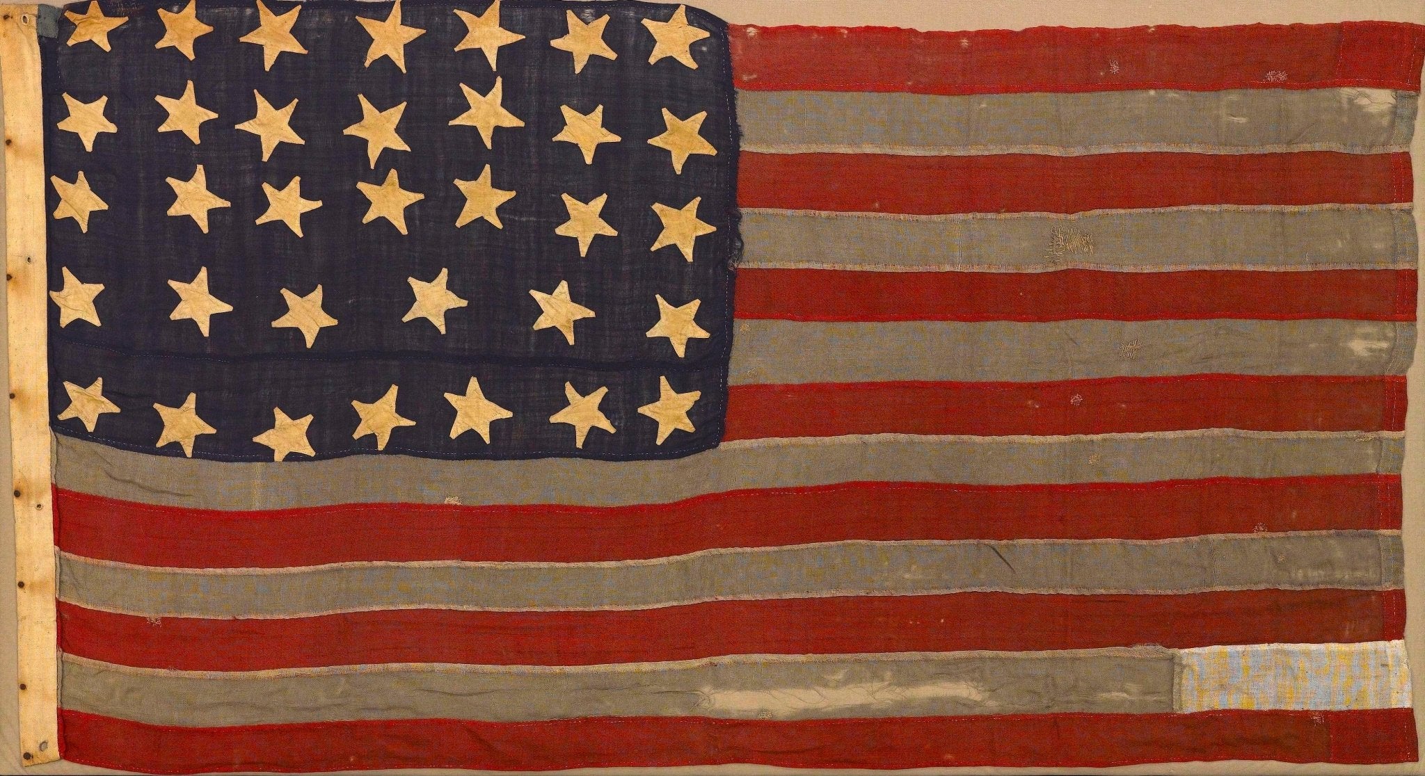 34 - Star American Flag, Commemorating Kansas Statehood, 1861 - The Great Republic