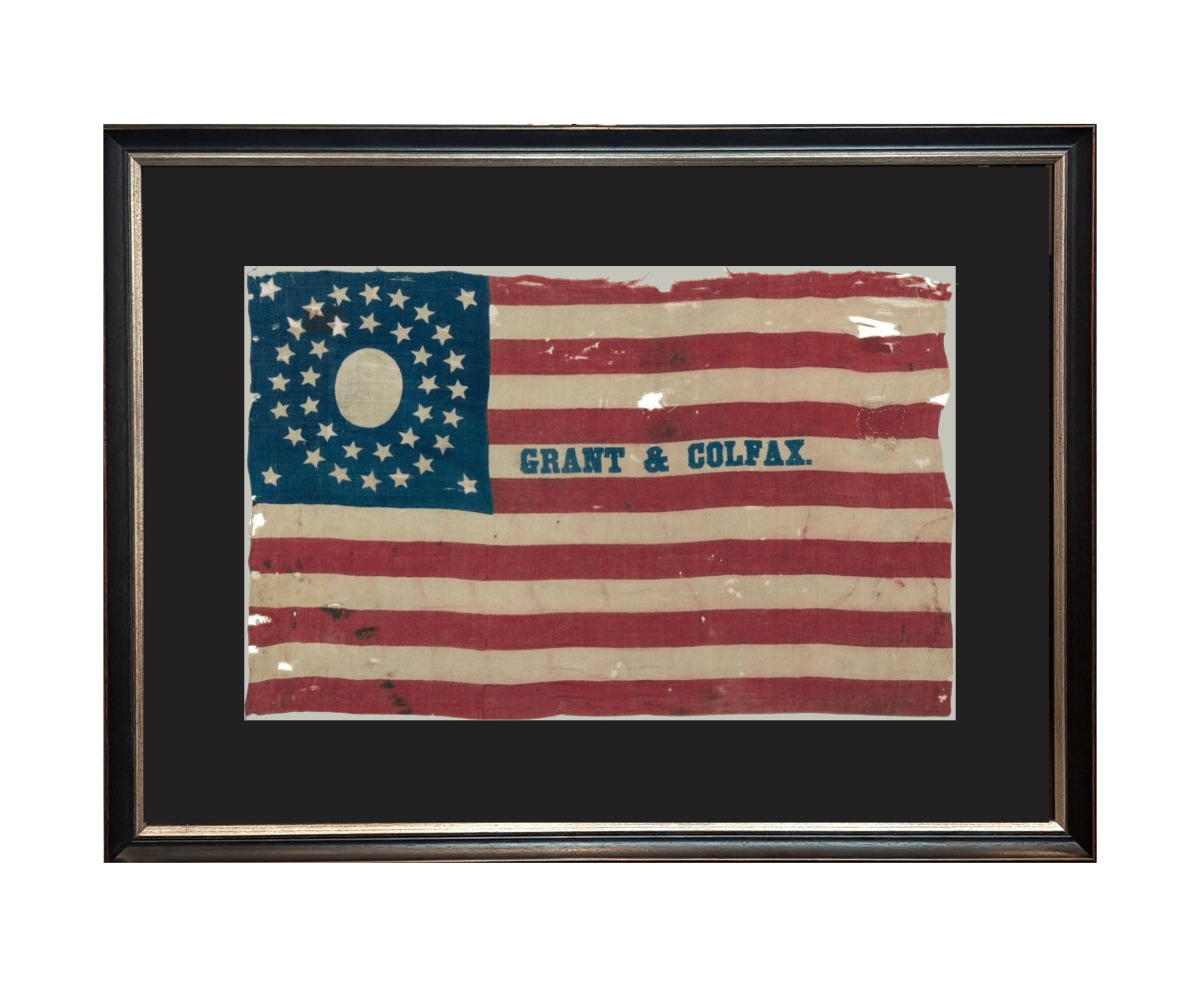 37 - Star "Grant & Colfax" Campaign Parade Flag, 1868 - The Great Republic