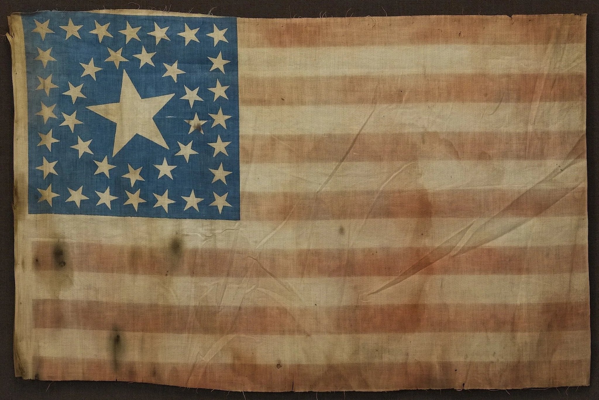38 - Star American Flag with Unique Canton, Commemorating Colorado Statehood, Circa 1876 - 1890 - The Great Republic