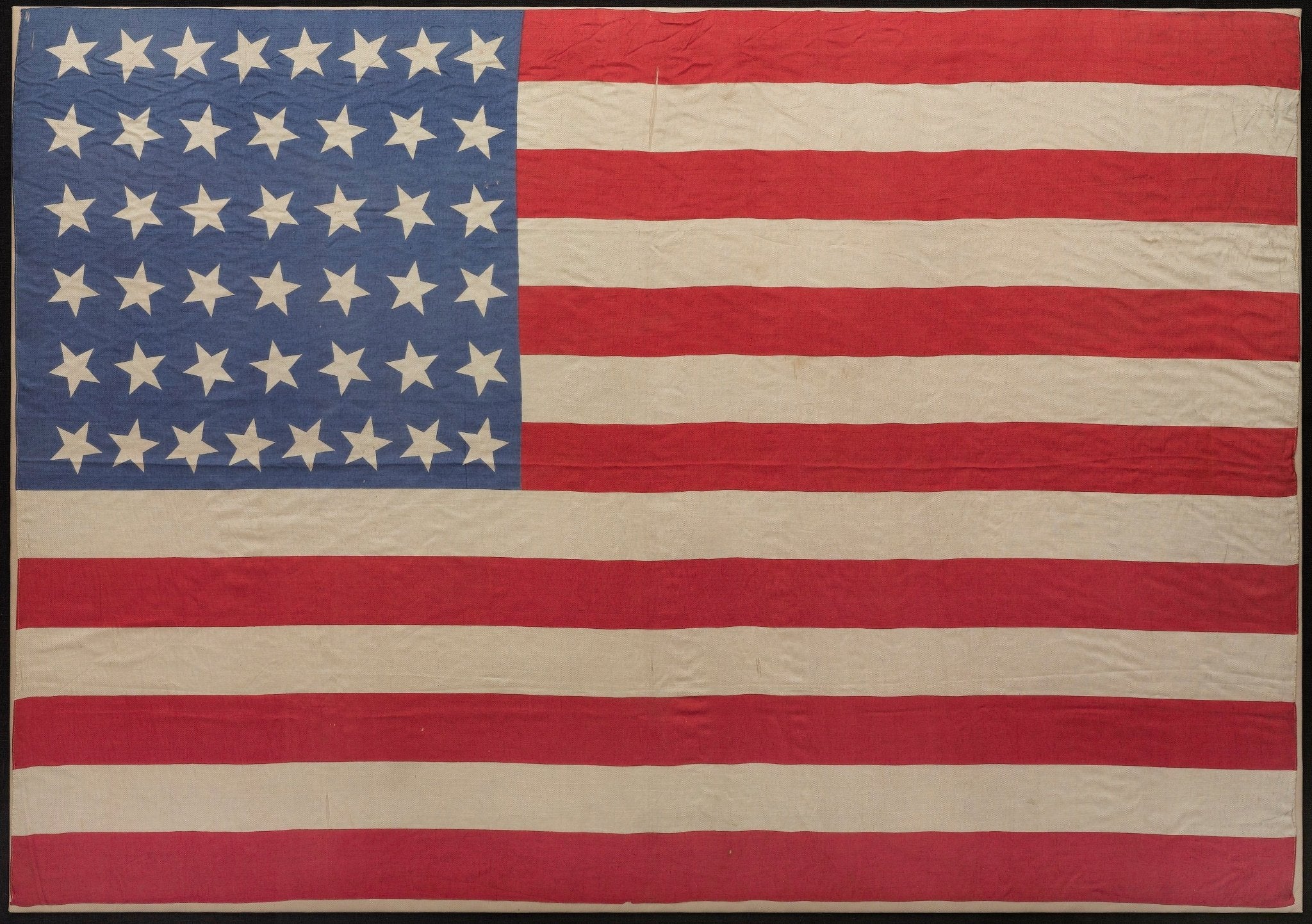 44 - Star Silk American Flag, Celebrating Wyoming Statehood, Circa 1890 - 1896 - The Great Republic