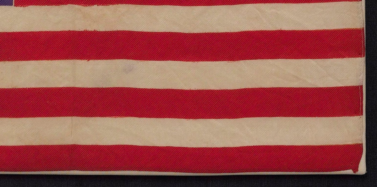 46-Star Printed American Flag, Stamped "Baltimore 1903 Saengerfest Inaugural Concert June 14" - The Great Republic