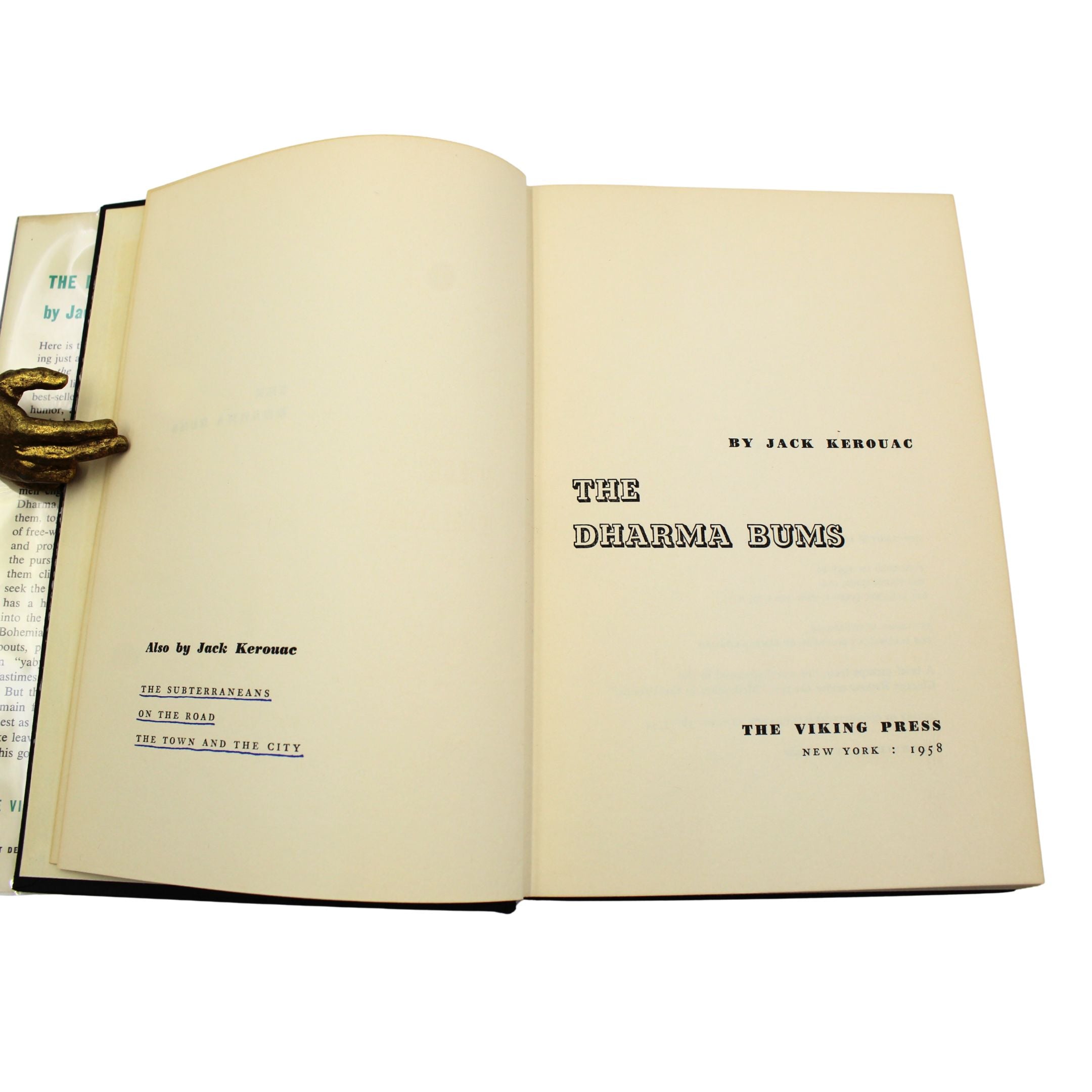 The Dharma Bums by Jack Kerouac, First Edition in Original Dust Jacket, 1958