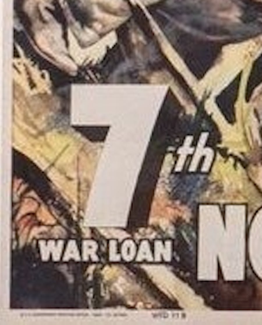 "7th War Loan. Now - All Together" Vintage WWII Poster by C.C. Beall, 1945 - The Great Republic