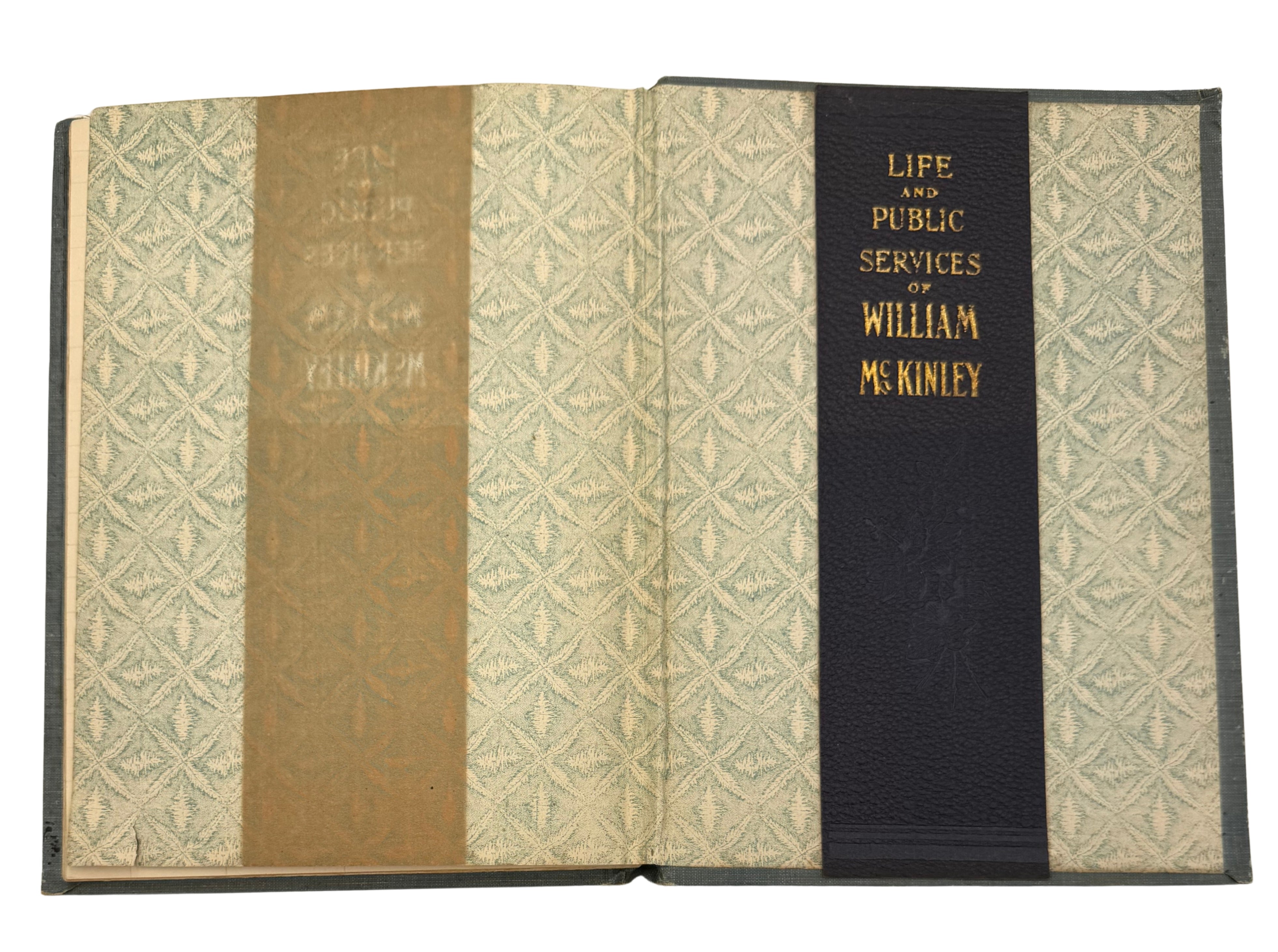 Our Martyred President: Memorial Life of William McKinley, Salesman's Copy, 1901, presented with Original Small Mourning Flag