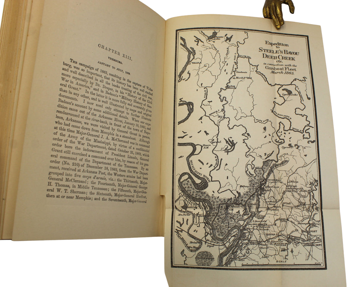 Memoirs of Gen. W.T. Sherman, Written by Himself, Fourth Edition in Shoulder Strap Binding, Two Volume Set, 1892