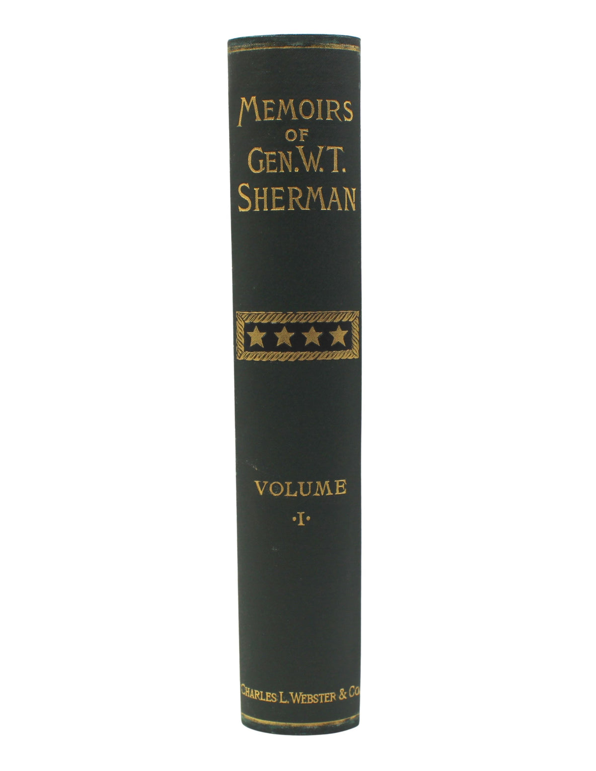 Memoirs of Gen. W.T. Sherman, Written by Himself, Fourth Edition in Shoulder Strap Binding, Two Volume Set, 1892