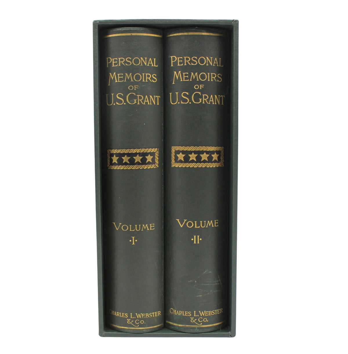 Personal Memoirs of U.S. Grant, Shoulder Strap Edition, First Edition, Two-Volume Set, 1885-1886