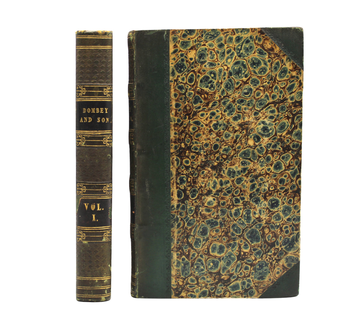 Dealings with the Firm of Dombey and Son by Charles Dickens, Illustrated by H. K. Browne, Early Printing in Two Volumes, 1848