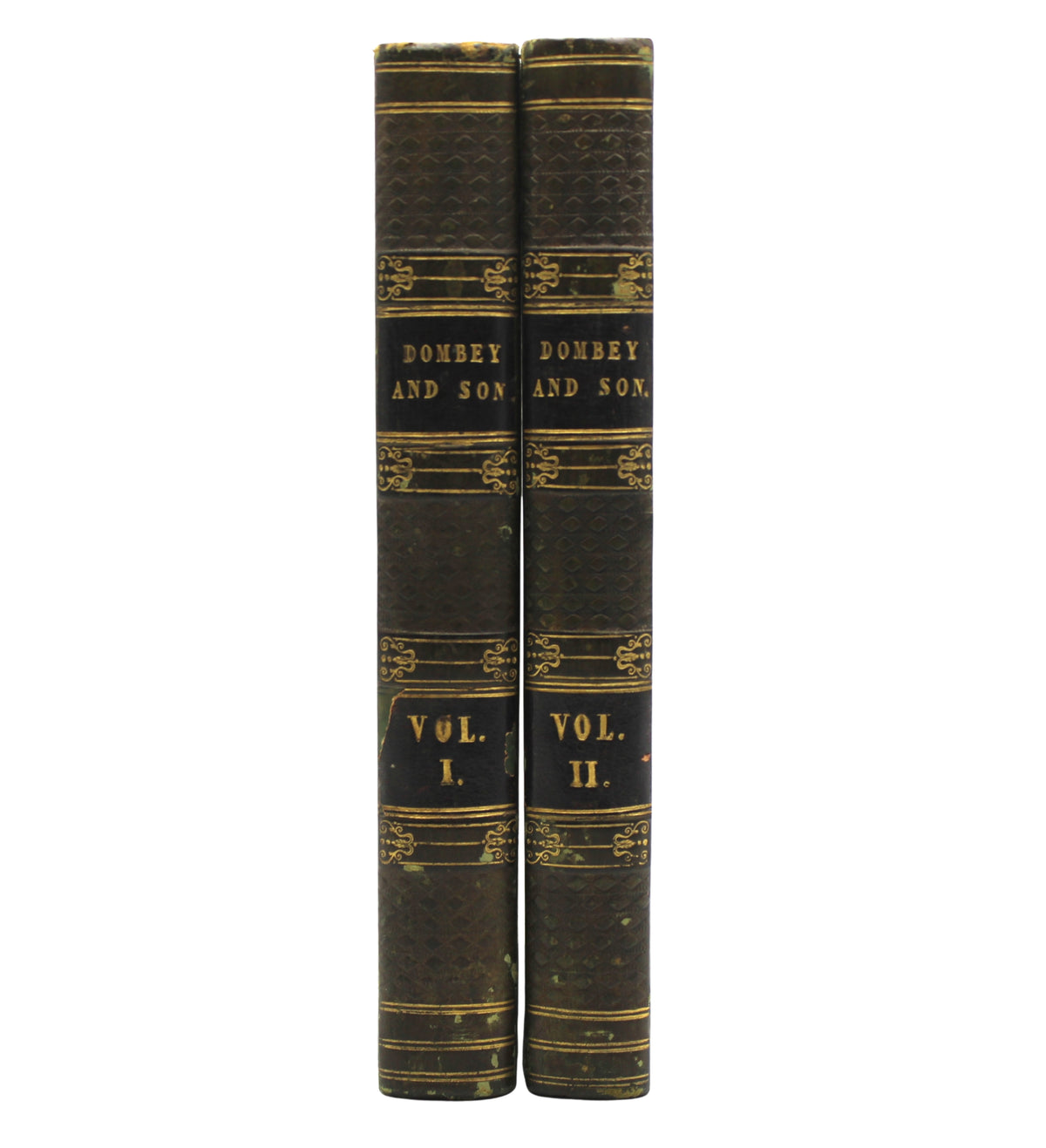 Dealings with the Firm of Dombey and Son by Charles Dickens, Illustrated by H. K. Browne, Early Printing in Two Volumes, 1848