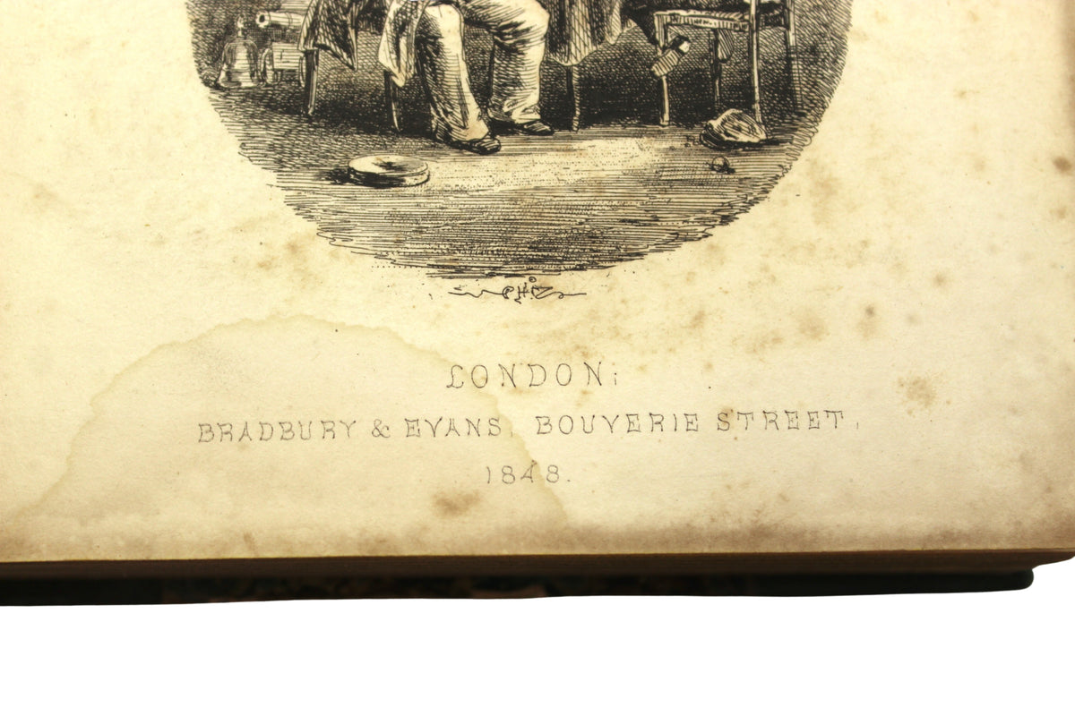 Dealings with the Firm of Dombey and Son by Charles Dickens, Illustrated by H. K. Browne, Early Printing in Two Volumes, 1848