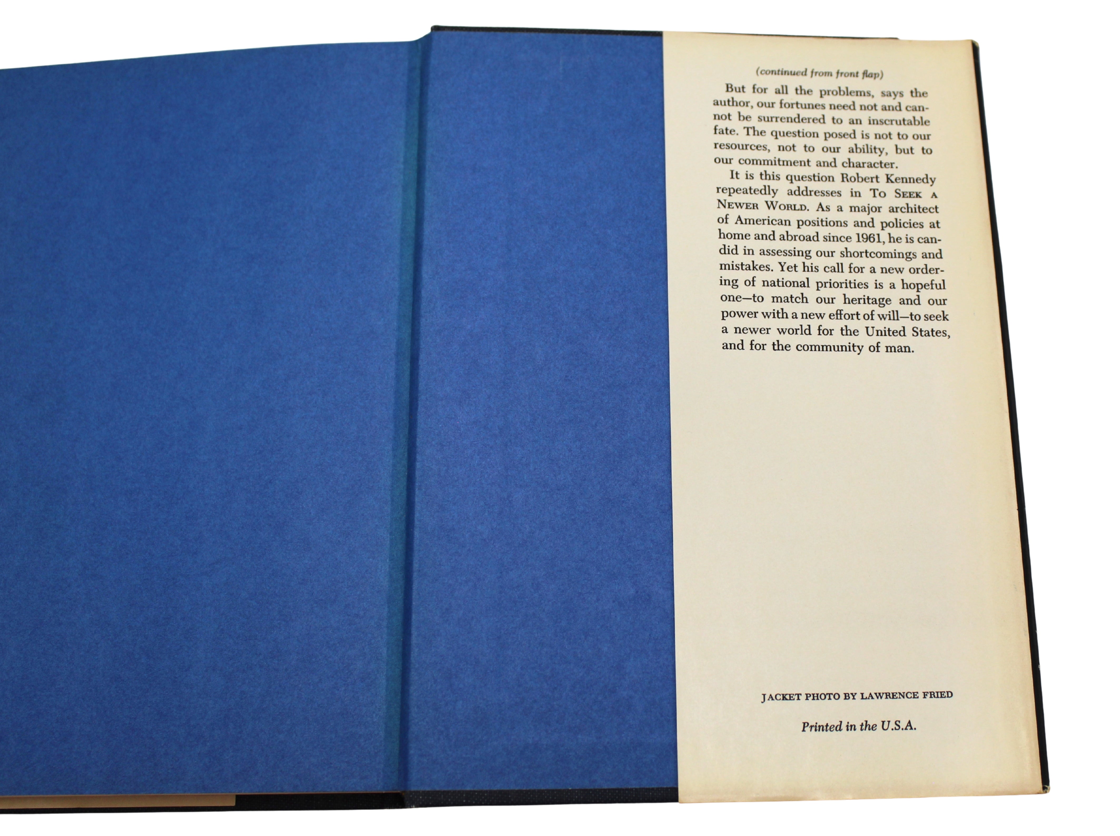To Seek a Newer World by Robert F. Kennedy, First Edition, in Dust Jacket, 1967