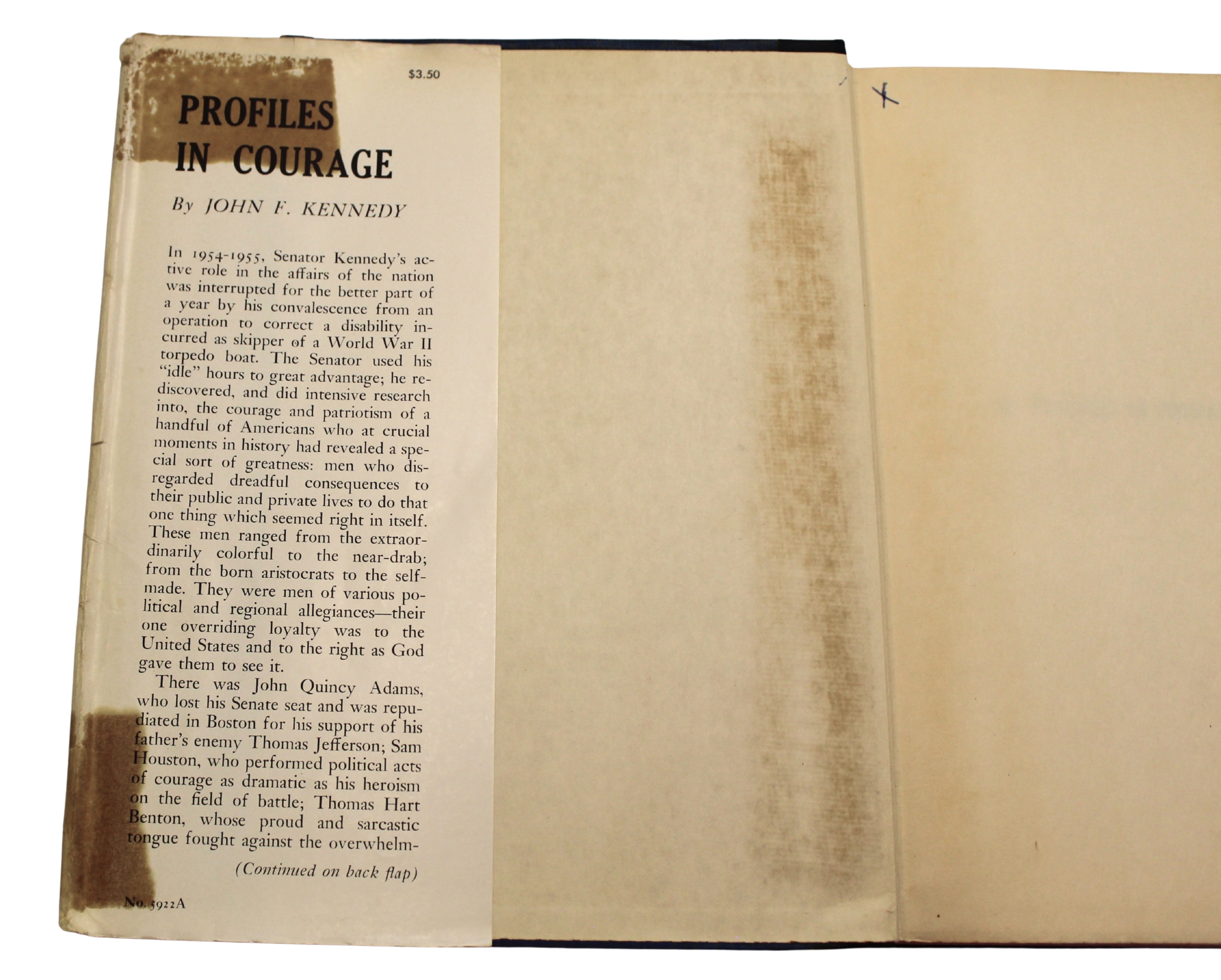 Profiles in Courage by John F. Kennedy, First Edition, First Printing, 1956