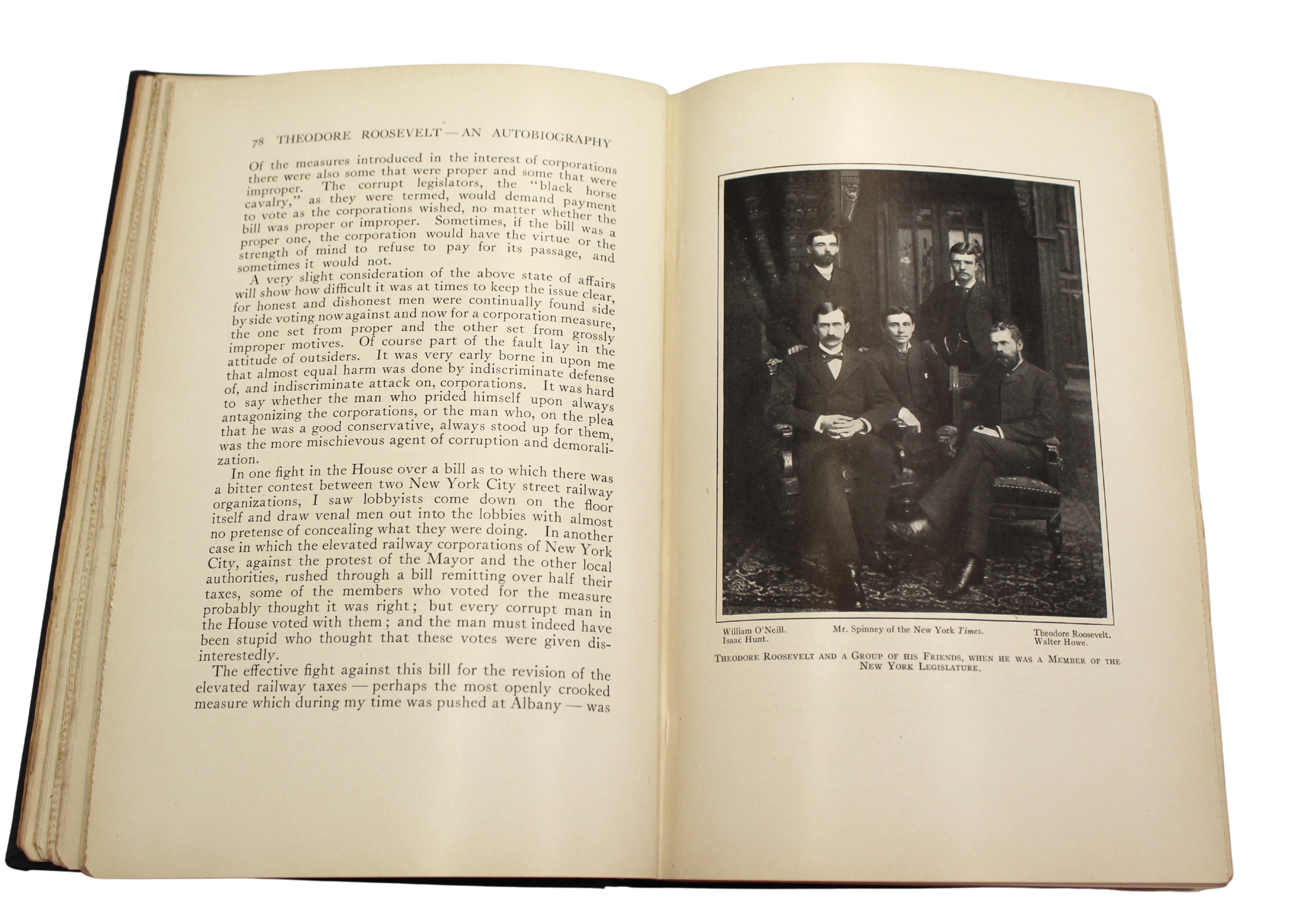 Theodore Roosevelt: An Autobiography by Theodore Roosevelt, First Edition, 1913