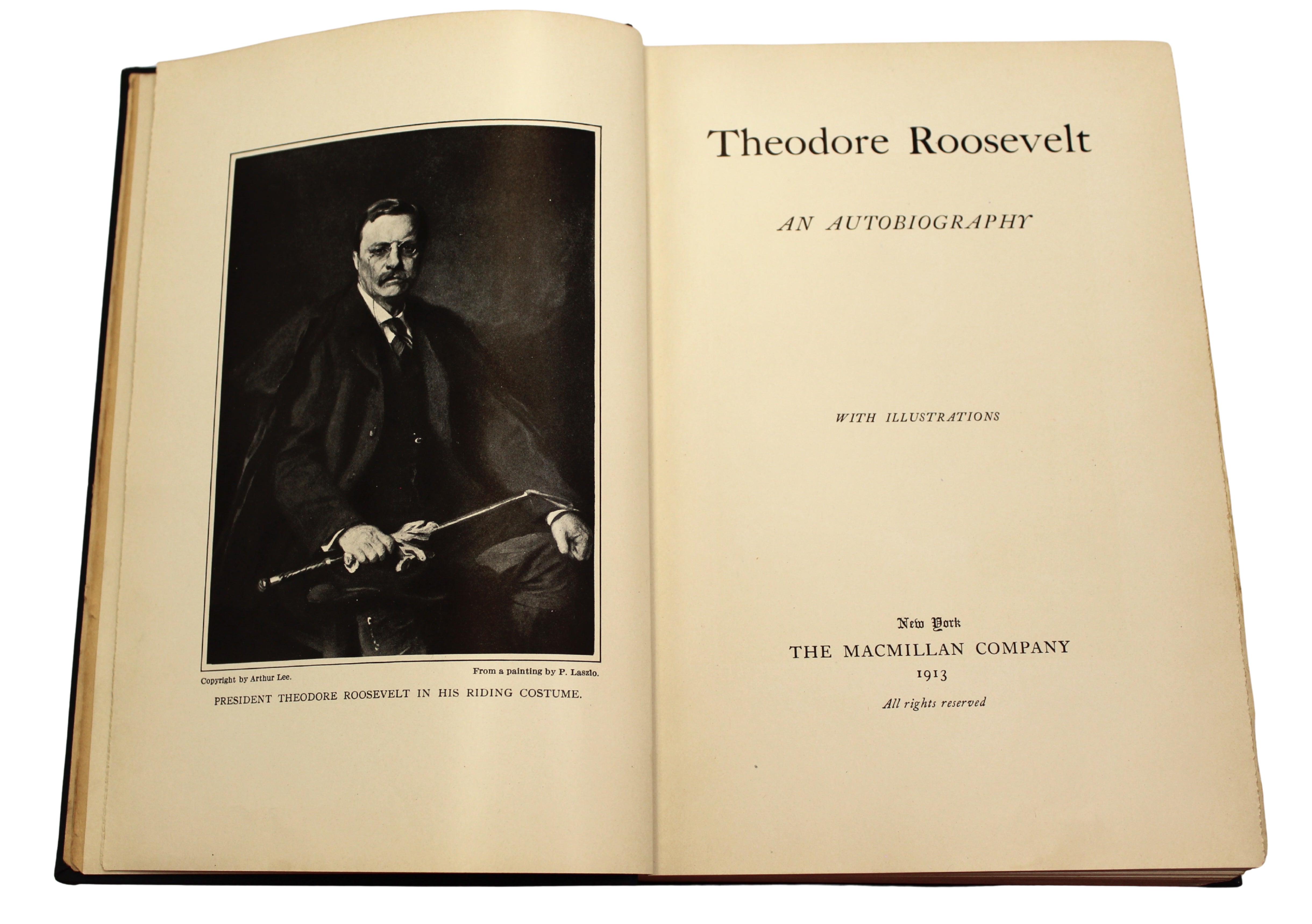 Theodore Roosevelt: An Autobiography by Theodore Roosevelt, First Edition, 1913