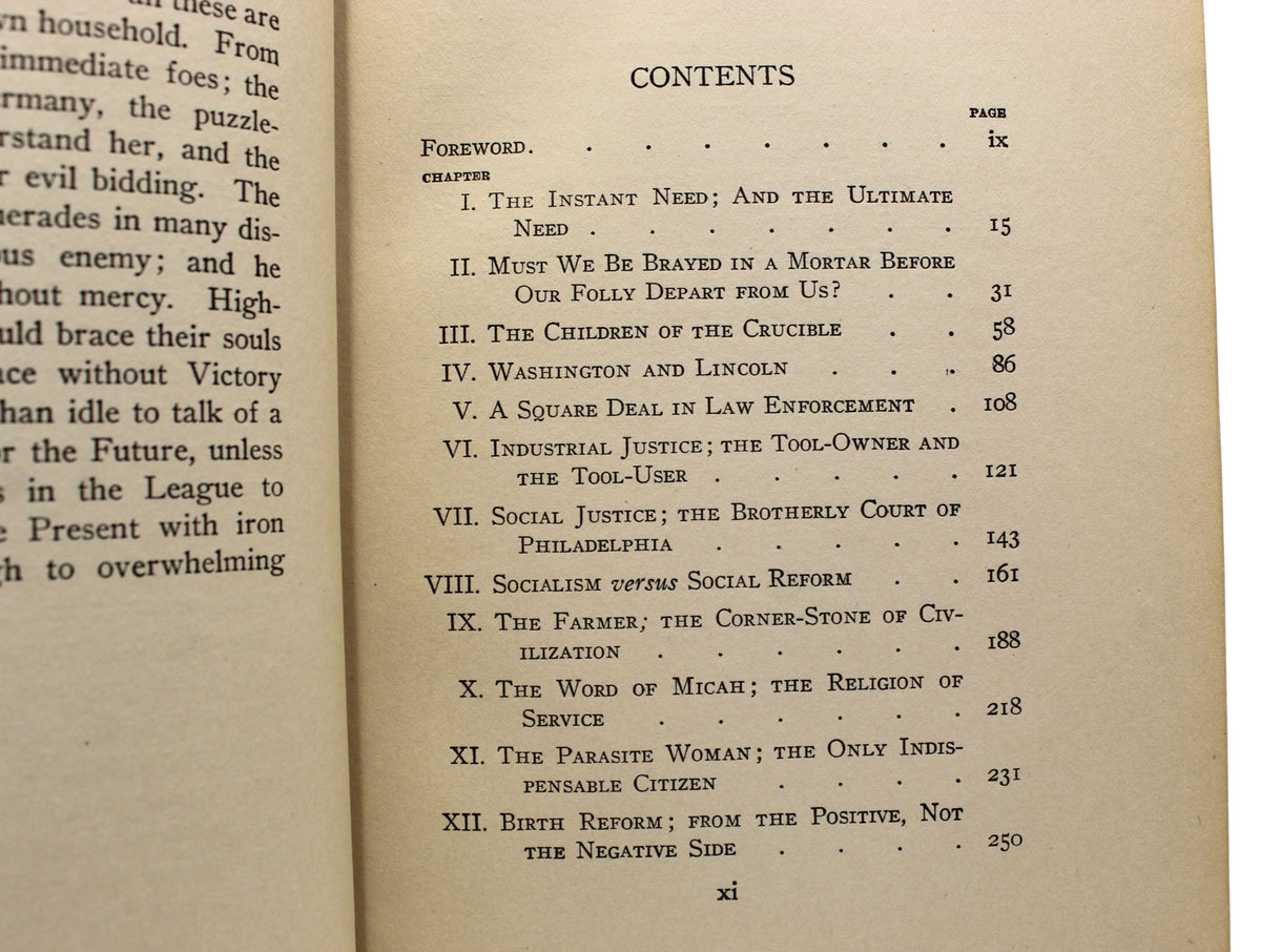 The Foes of Our Own Household by Theodore Roosevelt, First Edition, 1917