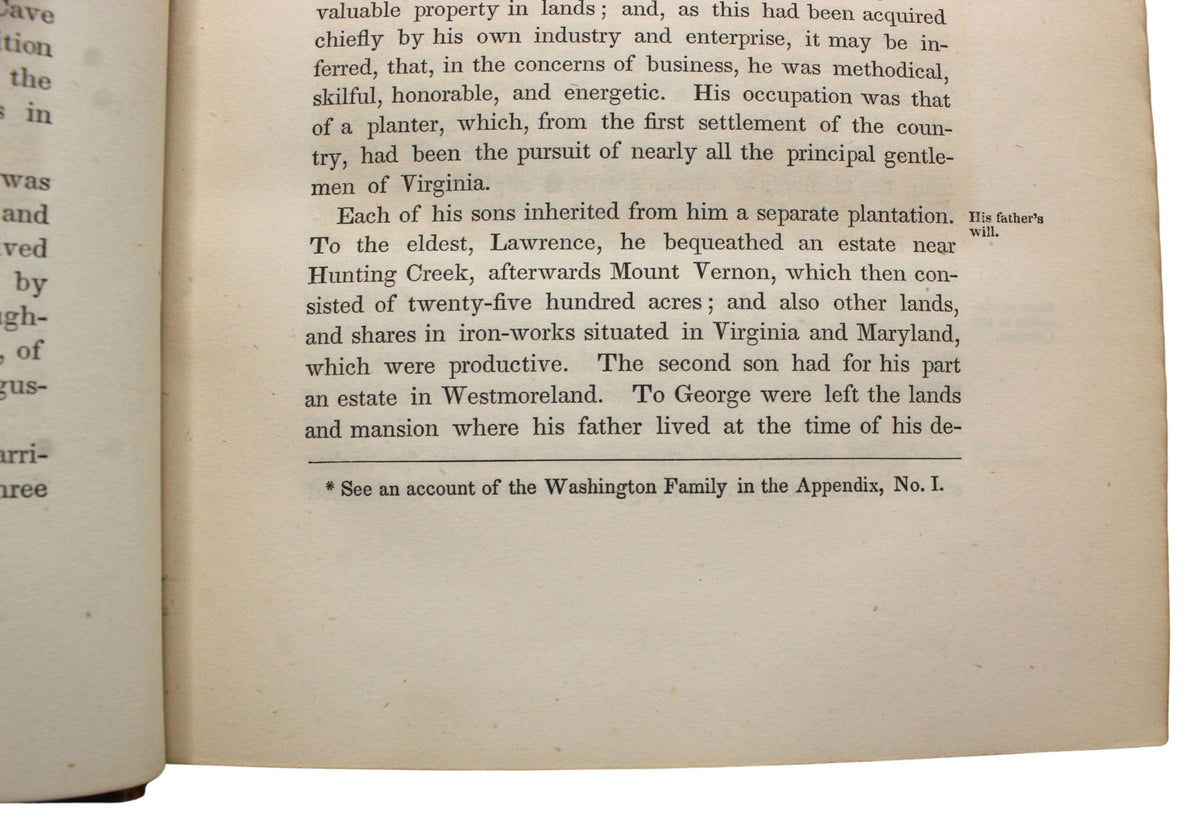 The Life of George Washington by Jared Sparks, First Edition, 1839