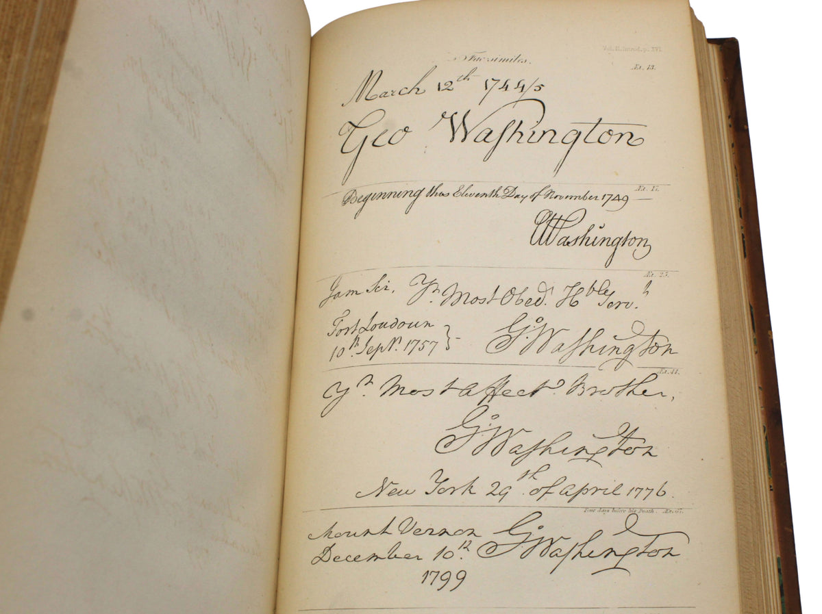 The Life of George Washington by Jared Sparks, First Edition, 1839