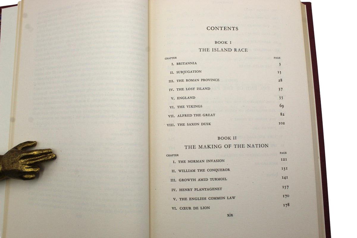 A History of the English-Speaking Peoples by Winston Churchill, First Editions, Four Volume Set, 1956-58