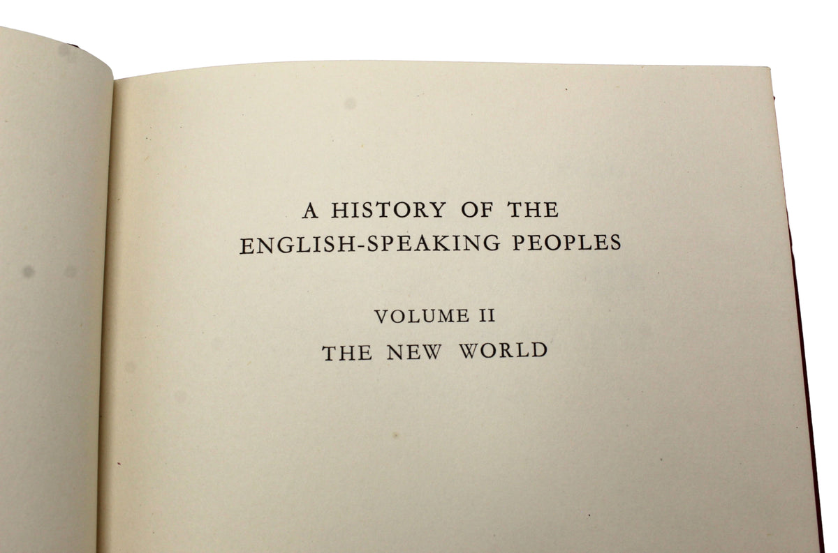 A History of the English-Speaking Peoples by Winston Churchill, First Editions, Four Volume Set, 1956-58