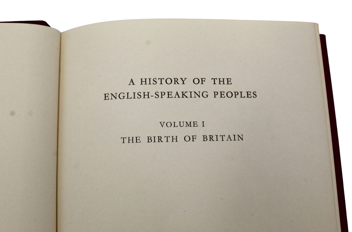 A History of the English-Speaking Peoples by Winston Churchill, First Editions, Four Volume Set, 1956-58