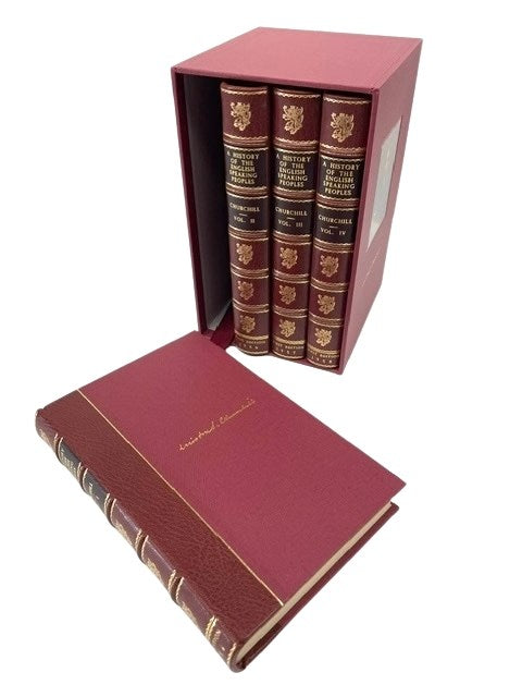 A History of the English-Speaking Peoples by Winston Churchill, First Editions, Four Volume Set, 1956-58