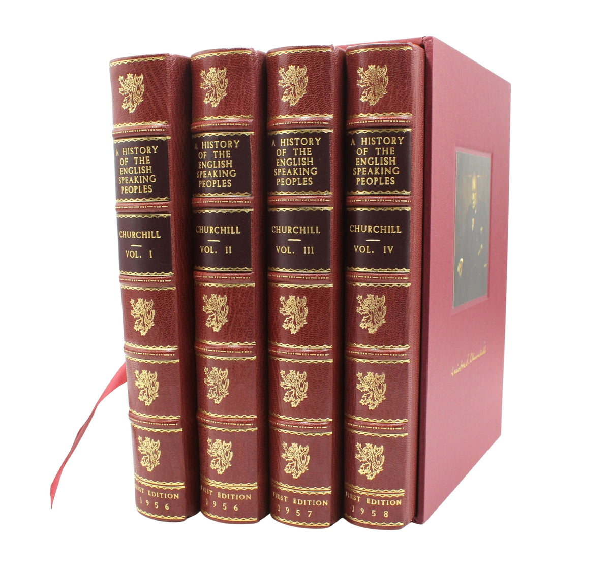 A History of the English-Speaking Peoples by Winston Churchill, First Editions, Four Volume Set, 1956-58