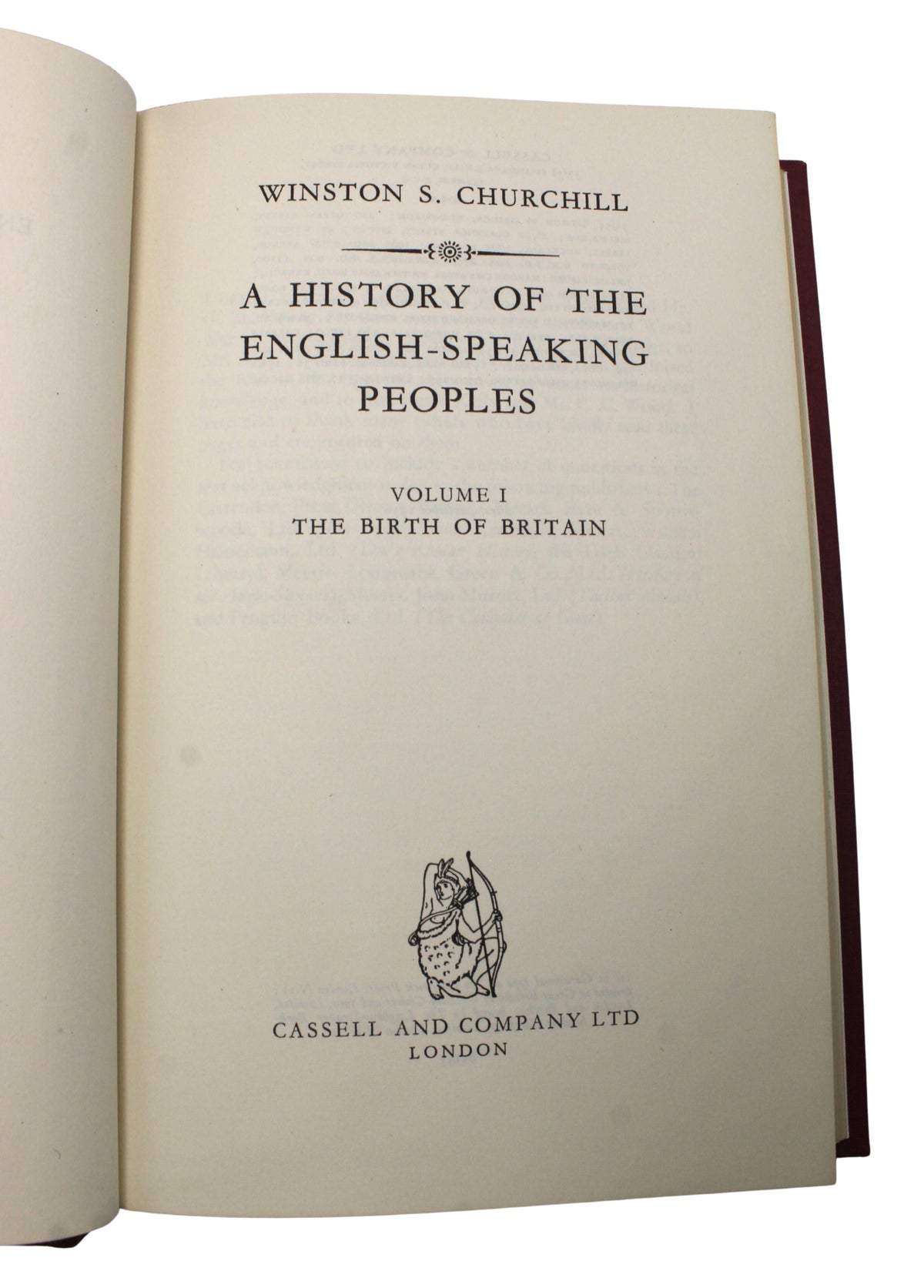 A History of the English-Speaking Peoples by Winston Churchill, First Editions, Four Volume Set, 1956-58