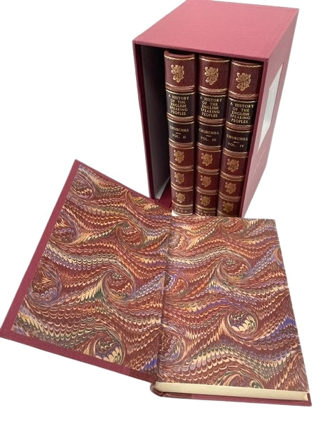 A History of the English-Speaking Peoples by Winston Churchill, First Editions, Four Volume Set, 1956-58