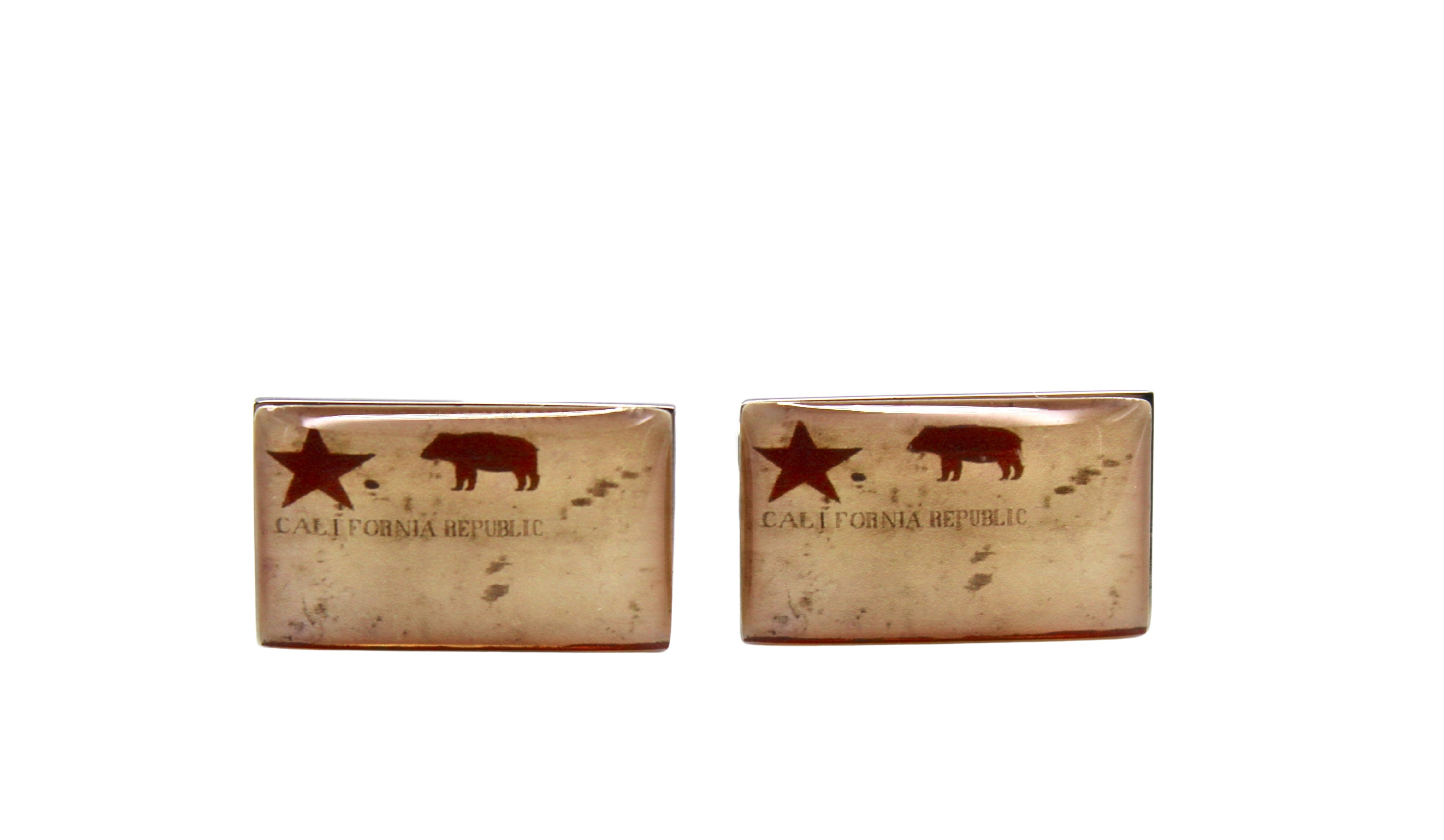California Republic Flag Cufflinks