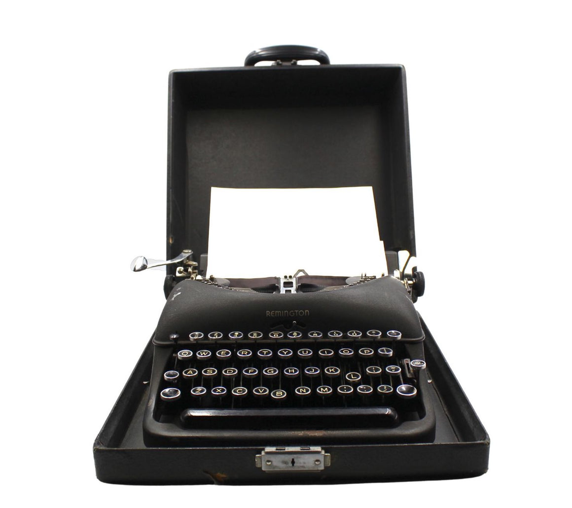 Vintage Remington Rand Typewriter, 1947