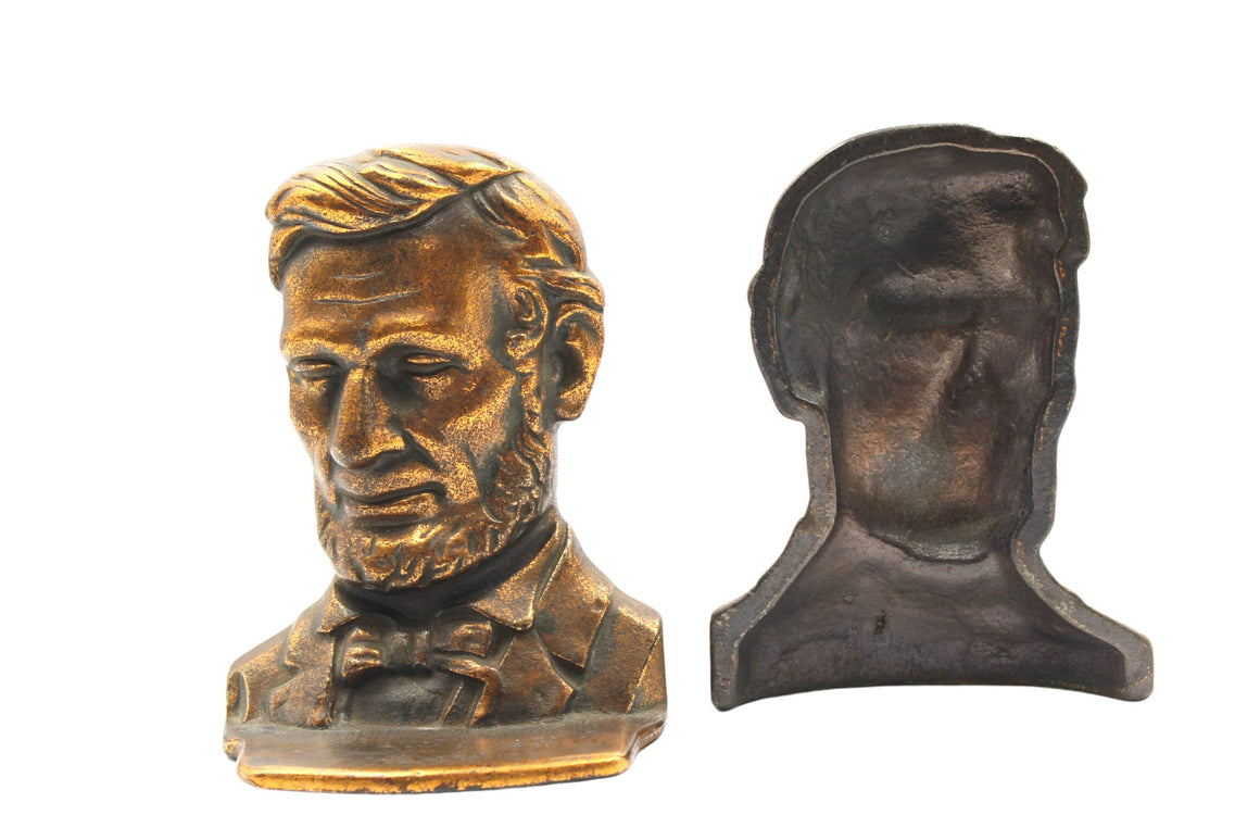 Vintage Abraham Lincoln Bust Bookends