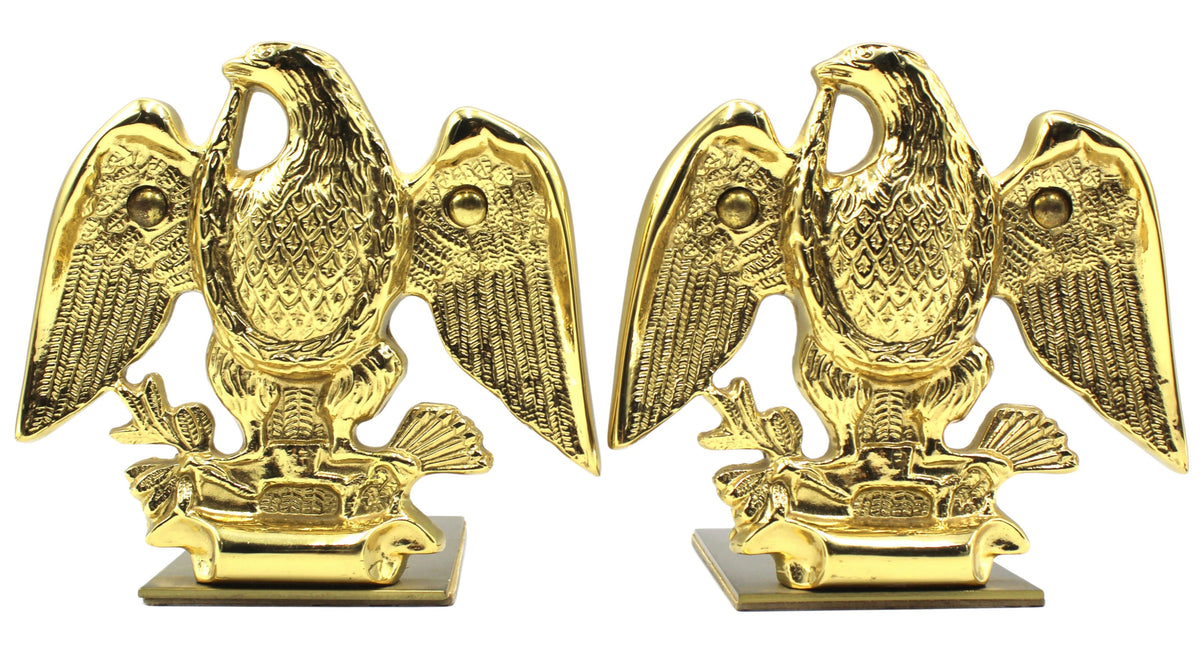 Vintage American Eagle Bookends by Baldwin Brass